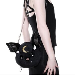 NWT Killstar Kreeptures Vampir Bat plush witchy crossbody bag
